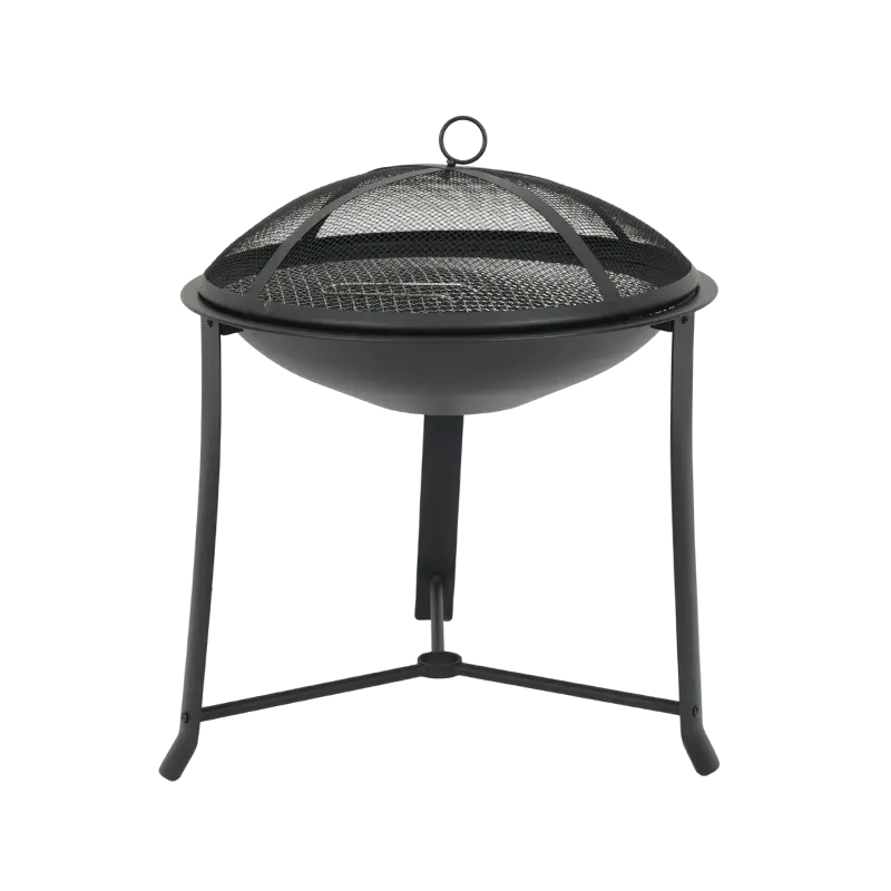Outdoor Fire Pit Patio Grill Garden Steel Barbecue Fire Bowl
