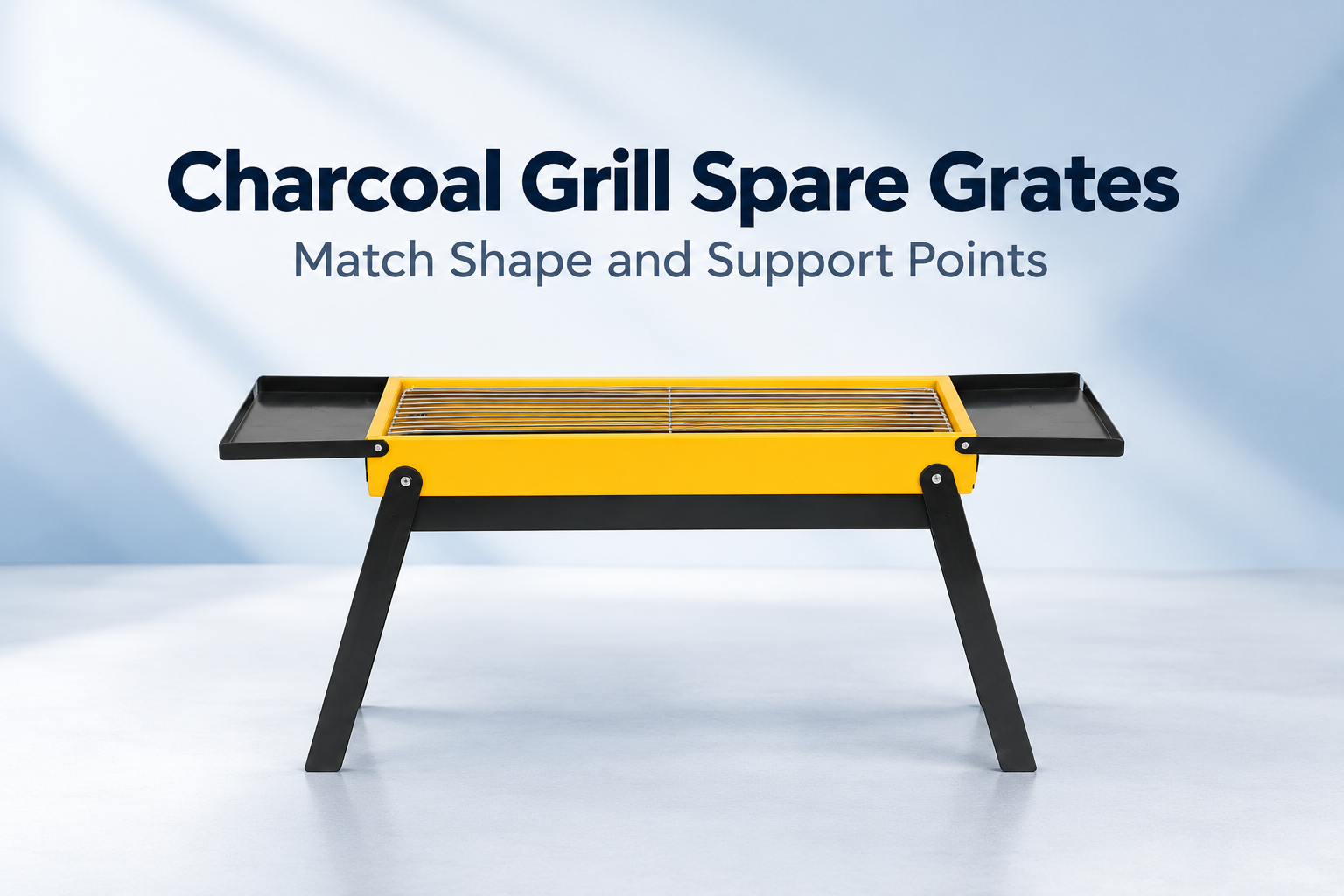 charcoal-grill-replacement-grates-fit-specification-cover Charcoal Grill Spare Grates article cover featuring the corresponding website product with the text Charcoal Grill Spare Grates.